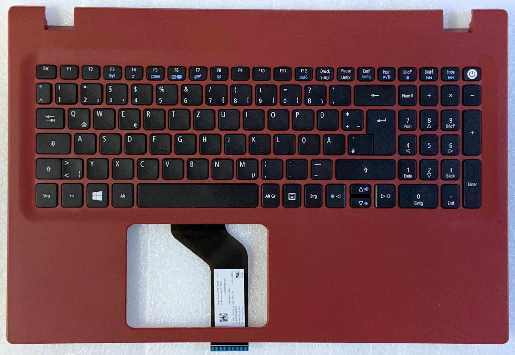 Acer Aspire E5-574G German Qwerty Keyboard (6B.G3KN7.010)
