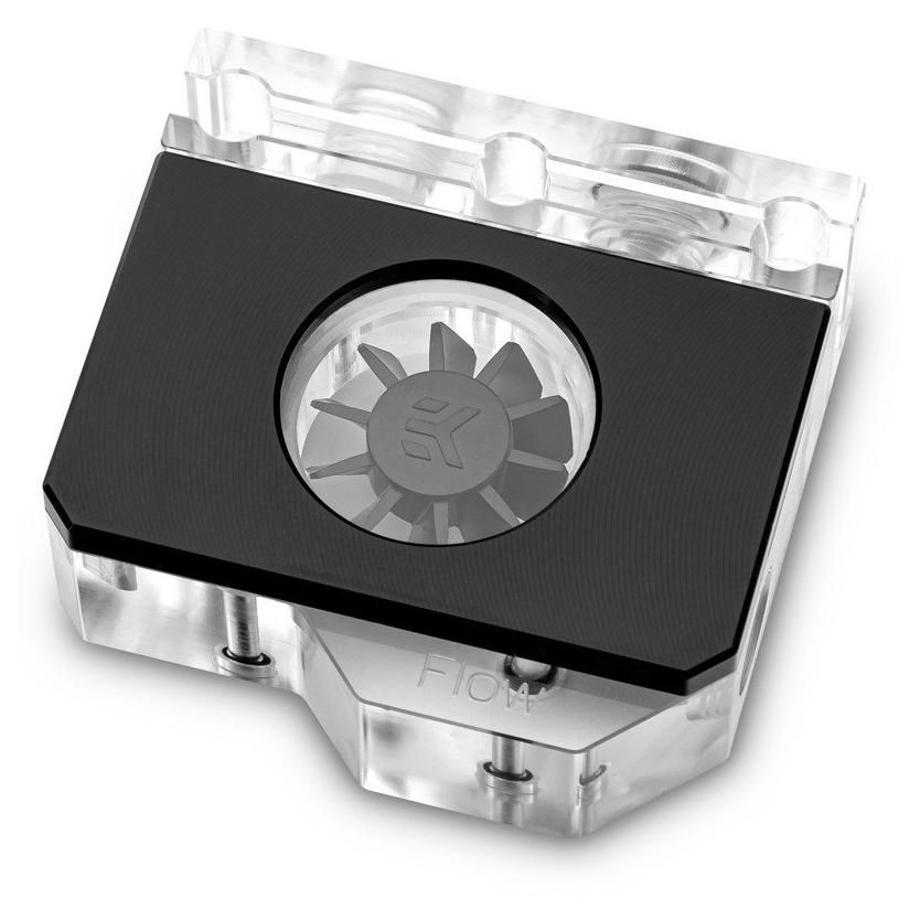 EK Water Blocks Flow Indicator, 1/4 Fil Connectors, Black & Transparent