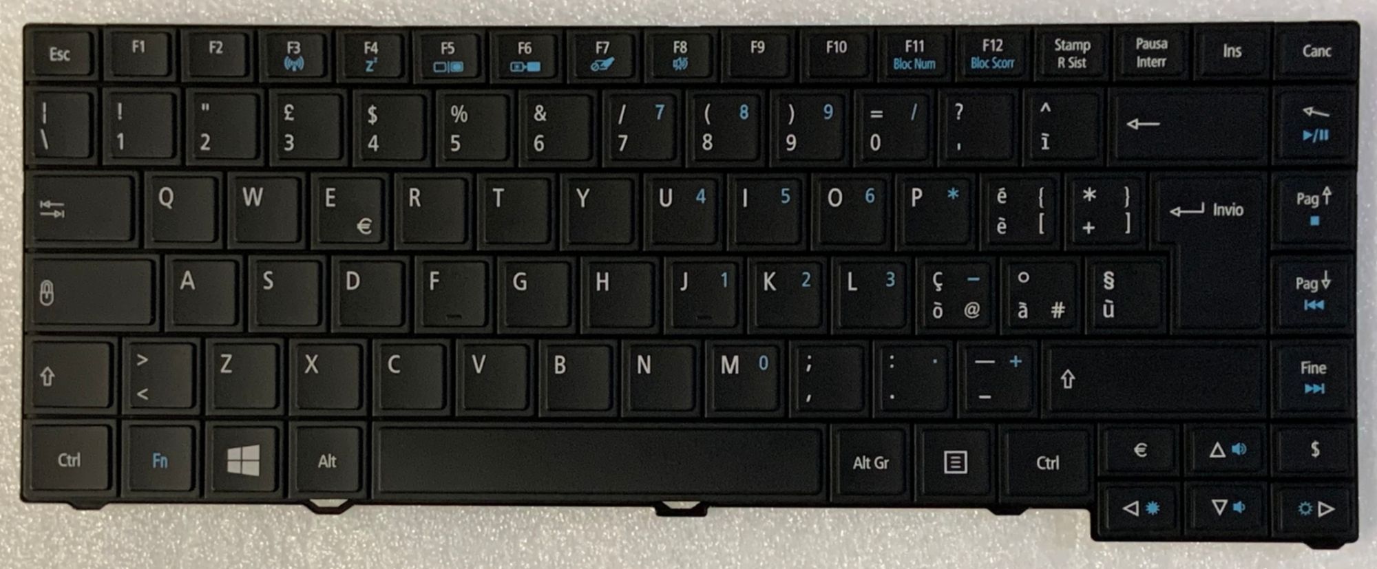 Acer TravelMate TMP633-M/TMP643-M Italian Qwerty Keyboard