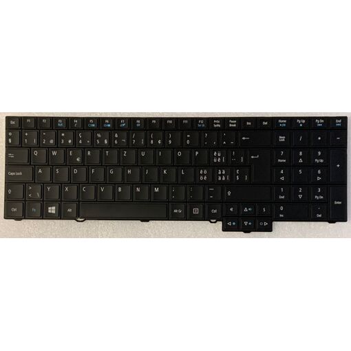 Acer TravelMate TMP653-M Swiss-German QWERTY Keyboard - Black