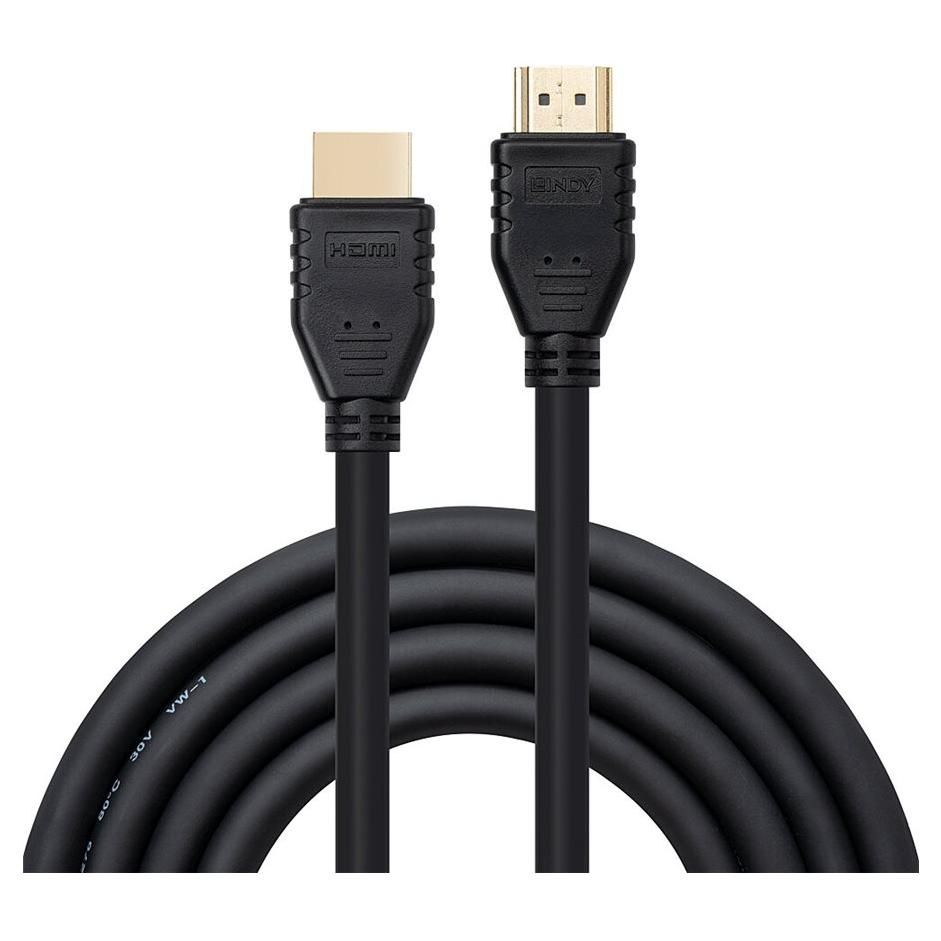 Câble vidéo/audio analogique mural Lindy - 9,5 m, coaxial à double blindage, noir