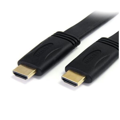 Cable HDMI plano StarTech de 7.6 m con Ethernet - Ultra HD 4K x 2K (HDMIMM25FL)