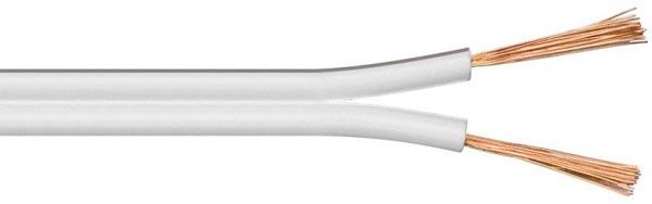 Wentronic Goobay Speaker Cable - 0.75mm², 10m, White