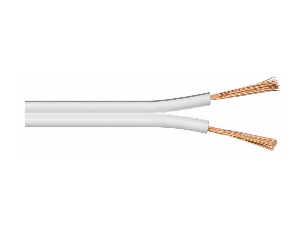 MicroConnect Speaker Cable - 2.5mm² - 100m - White