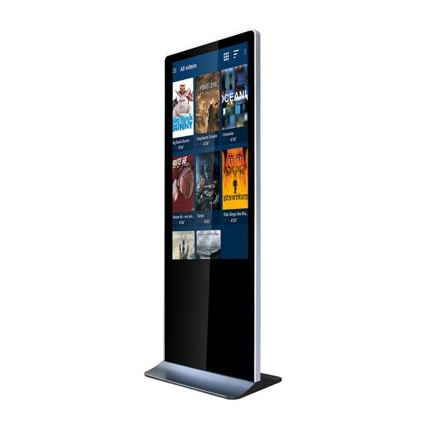 Kimex 43'' Full HD Touch Video Totem, 500 cd, 24/7, Indoor, Tactile
