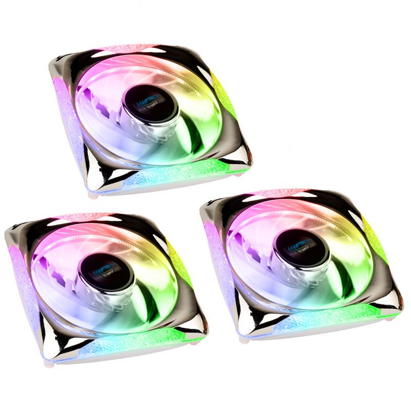 Lamptron Pluto+ ARGB PWM Fan 3-Pack - Black