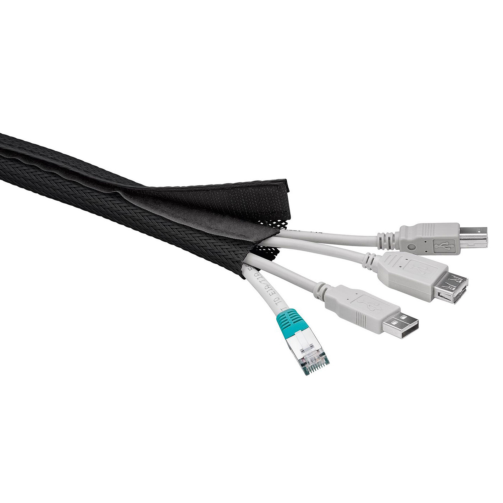 Fundas para cables Goobay WireSleeve Negro