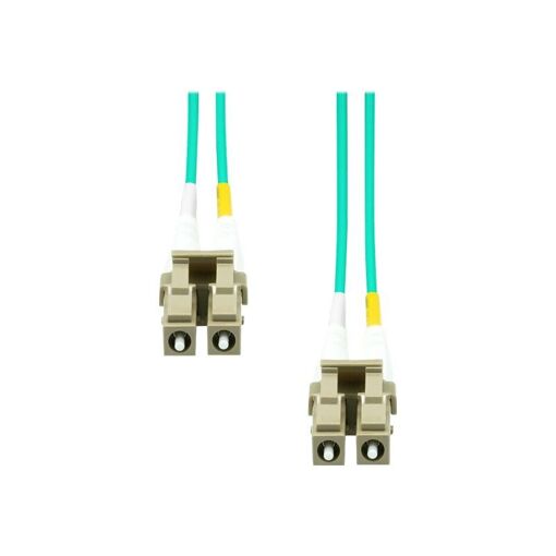 ProXtend Multimode Fiber Optic Cable - 10m, OM3, Duplex, 125 Micron, Halogen-Free, Turquoise