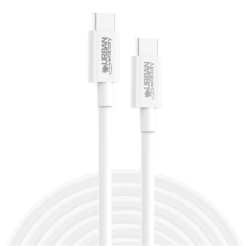 Urban Factory USB Type C to USB Type C Cable, 2m, White