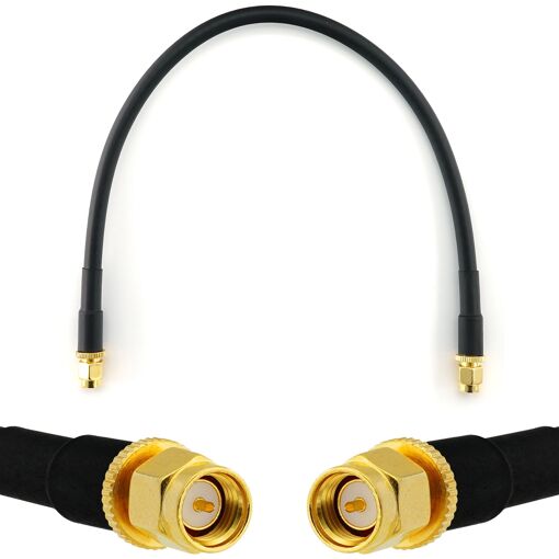 Câble coaxial SMA mâle vers SMA mâle de 30 cm - HF240 (équivalent LMR240) rallonge étanche pour routeur WIFI radio antenne LTE amplificateur GSM 4G 5G 6G hotspot