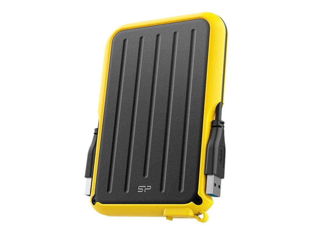 Silicon Power Armor A66 - 1TB External Portable Hard Drive - 2.5" - USB 3.2 Gen 1 - Yellow