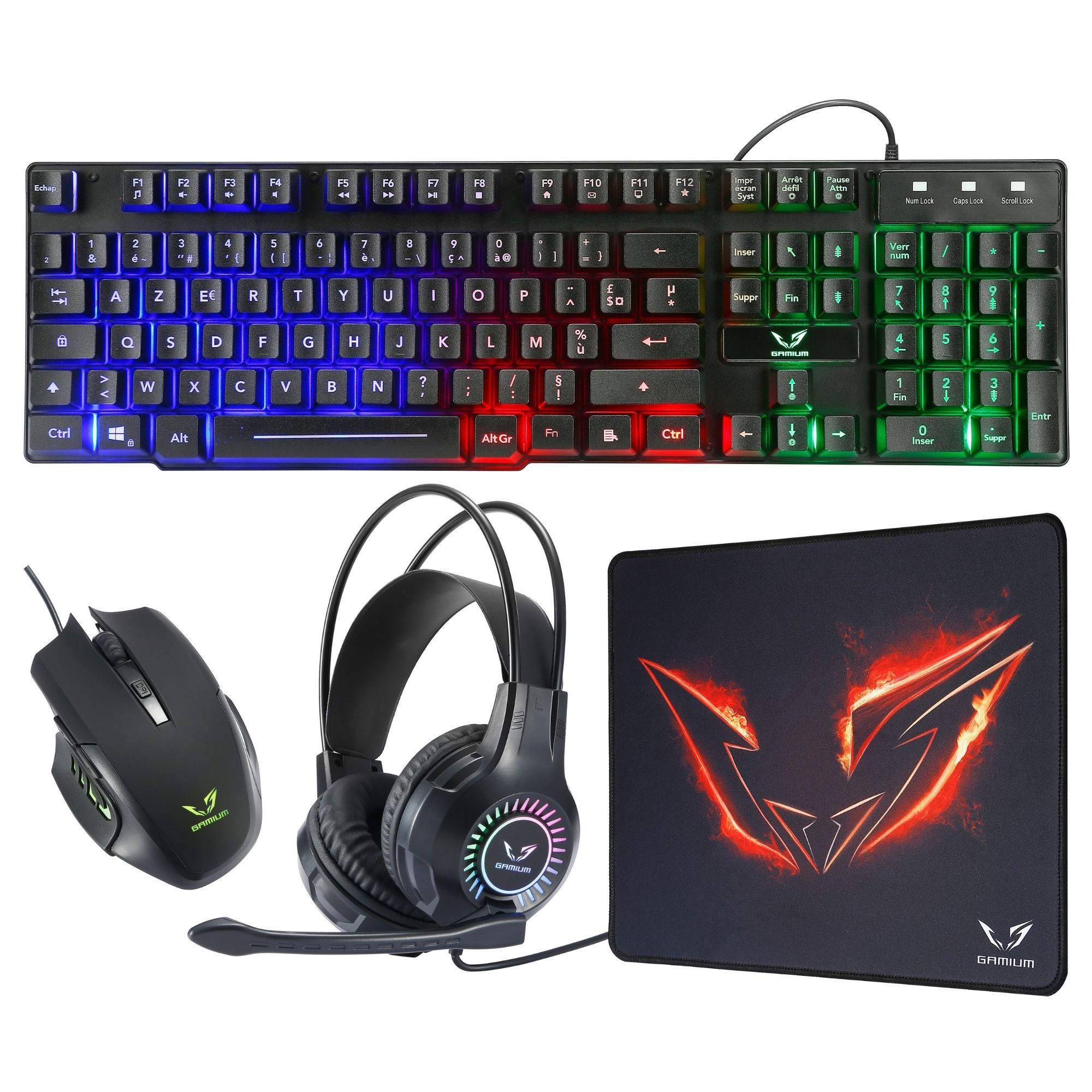 Mars Gaming Gamium RGB 4-in-1 Gamer Pack (Black)