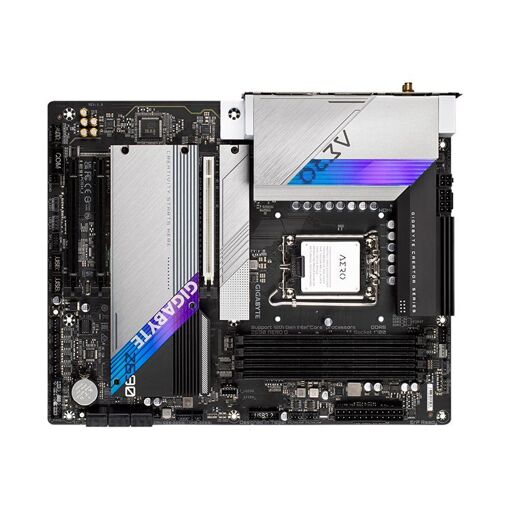 Gigabyte Z690 AERO G - Motherboard ATX con conector LGA1700, chipset Z690, LAN Gigabit 2.5, Wi-Fi 6, Bluetooth
