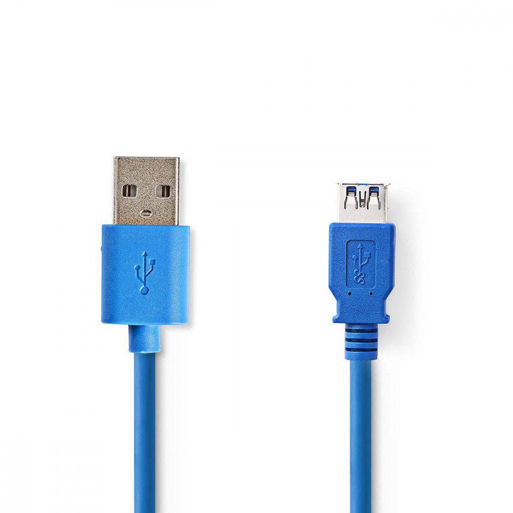 USB 3.0 Cable - Male to Female, 2m, Blue