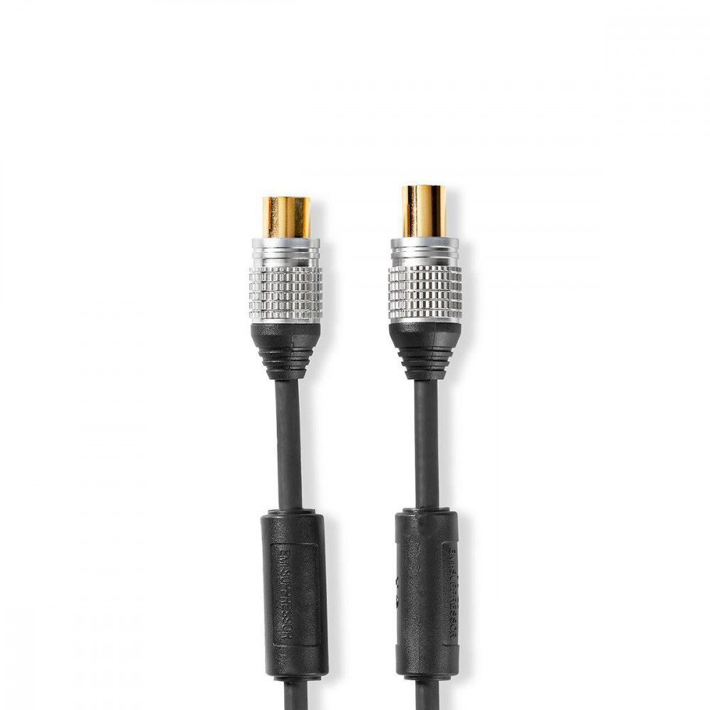Coaxial Cable 90 dB Male to CEI Female, 1.5m, Anthracite
