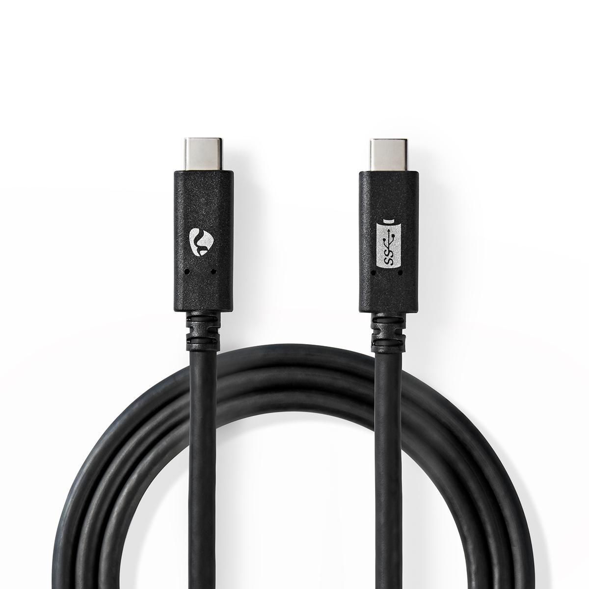 Câble USB 3.1 Gen2 USB-C vers USB-C, 1m, Noir