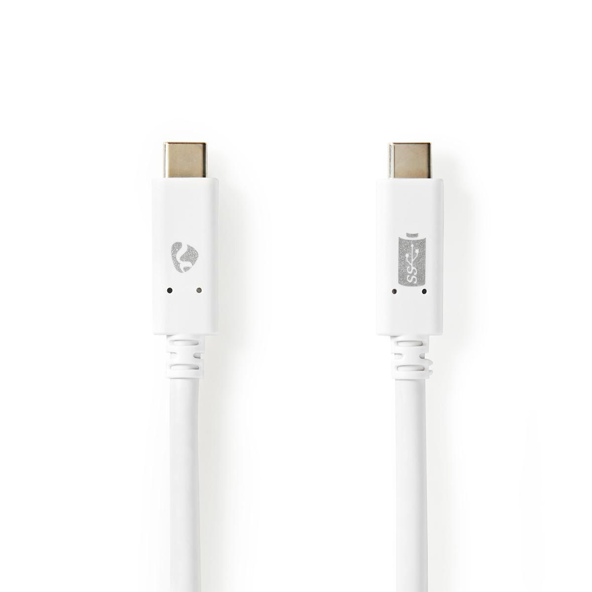 Câble USB 3.1 Gen 2 (Type-C vers USB-C), 1 mètre, Blanc