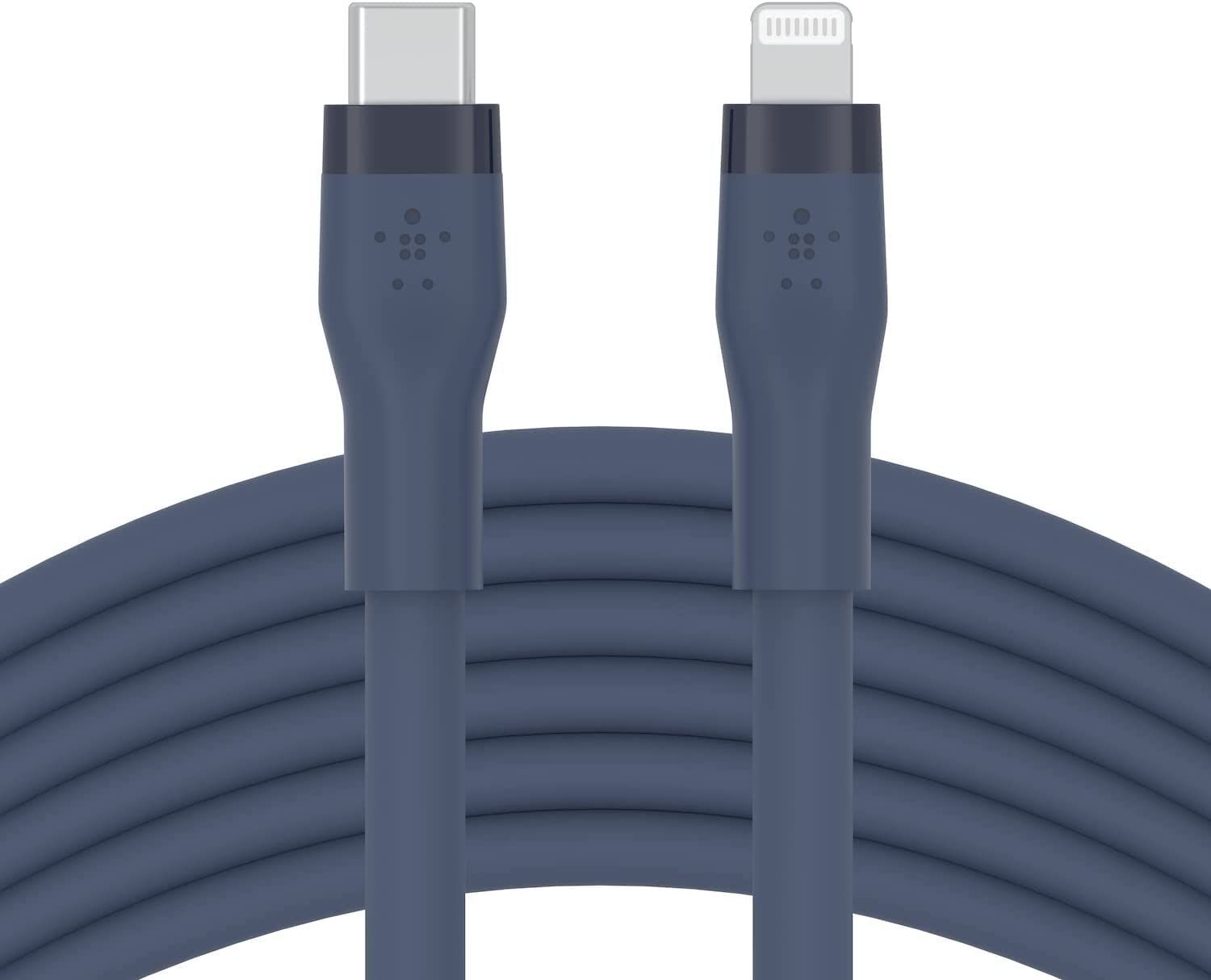 Belkin BOOST CHARGE - Câble Lightning - USB-C mâle pour Lightning mâle - 3 m - bleu