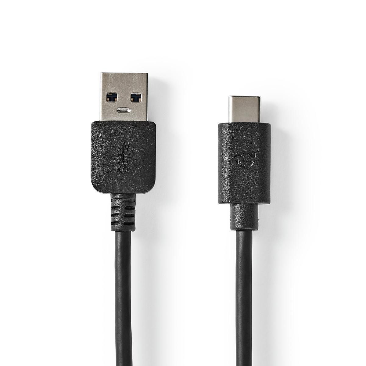 Câble USB 3.1 (Gen2) USB-C Mâle vers A Mâle 1m Noir
