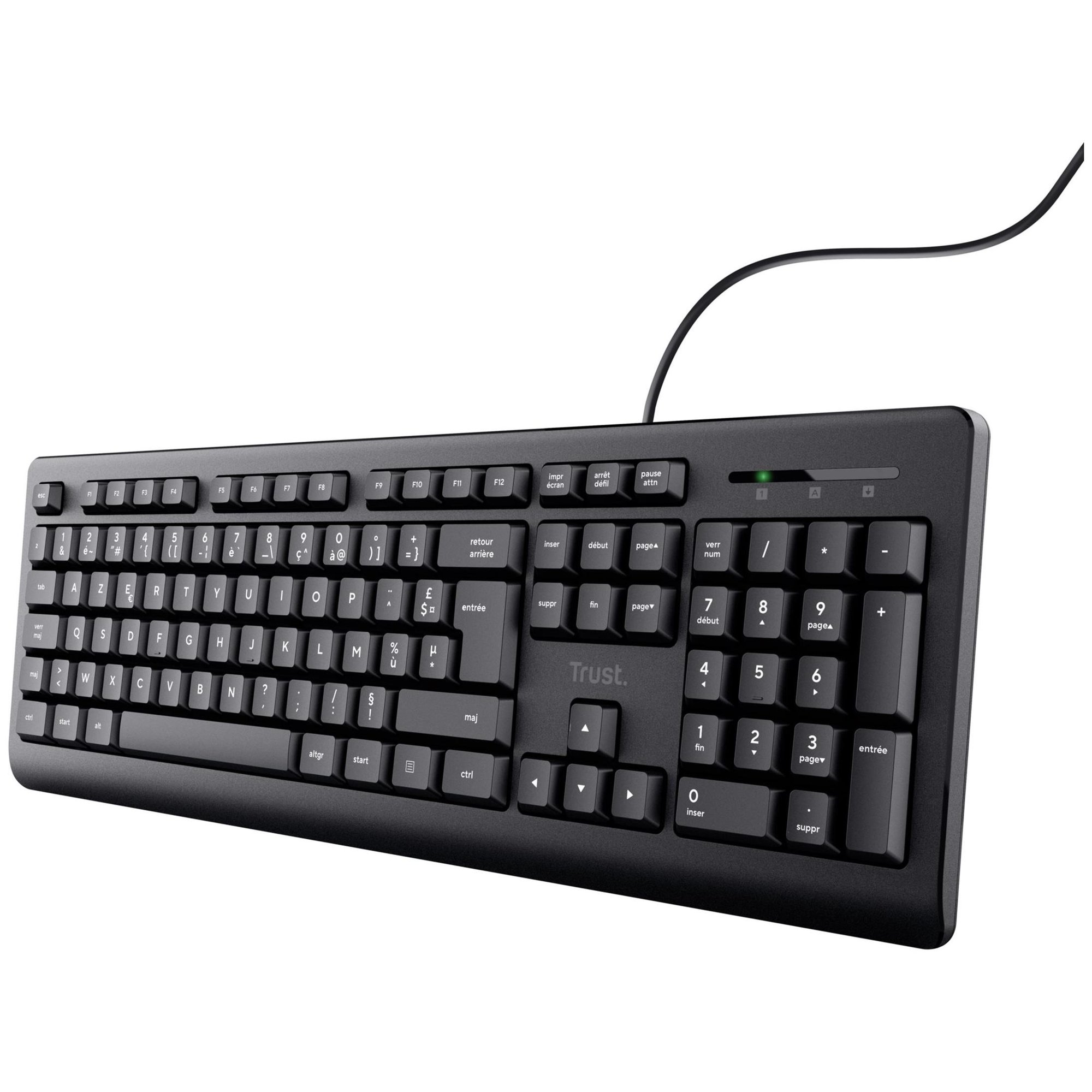 Trust TK-150 - Keyboard - USB - AZERTY - French