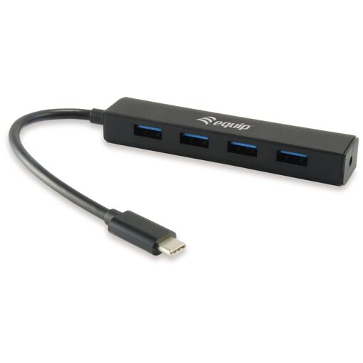 Hub et adaptateur Equip USB 3.2 Gen 1 Type-C (5 Gbit/s, Noir)