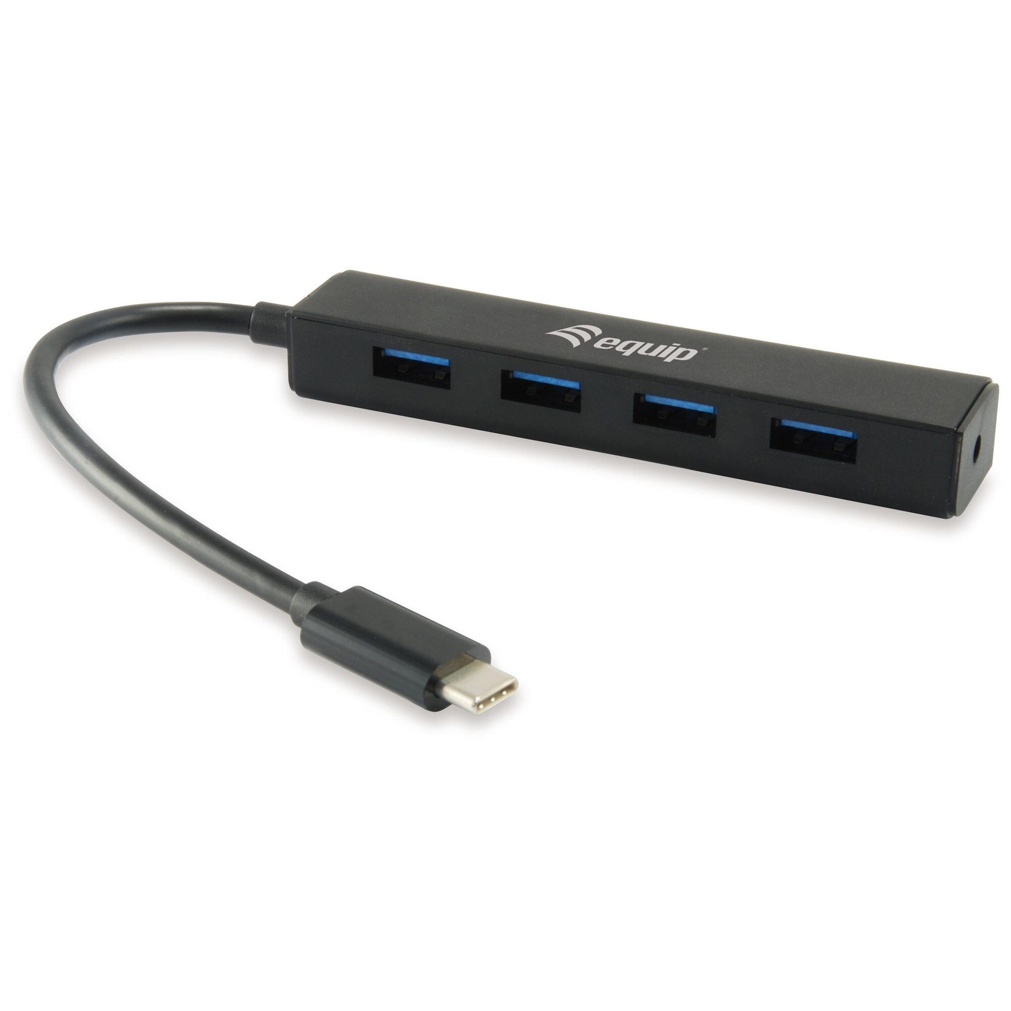 Equip USB 3.2 Gen 1 Type-C Hub & Adapter (5Gbps, Black)