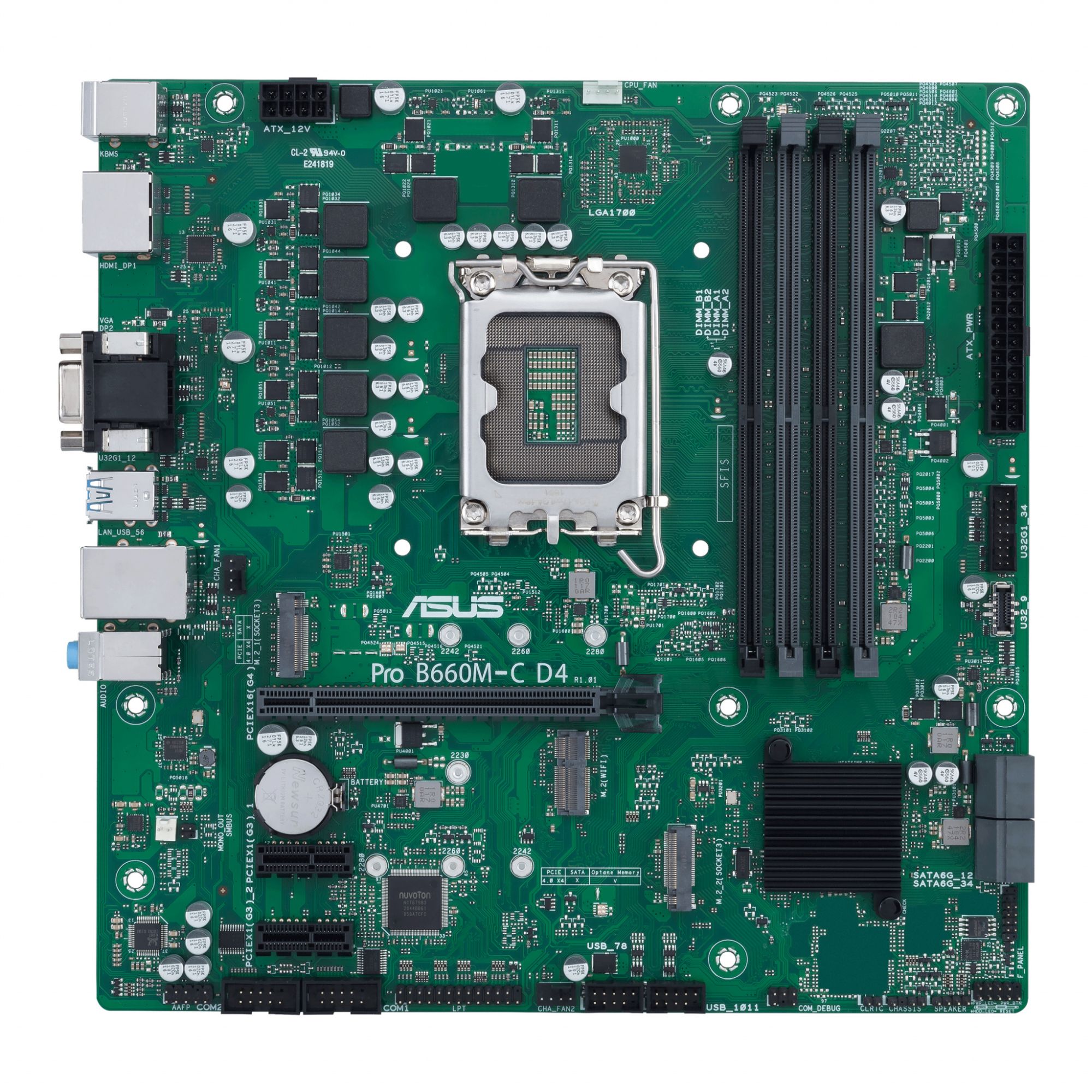 Carte mère ASUS PRO B660M-C D4-CSM Socket 1700