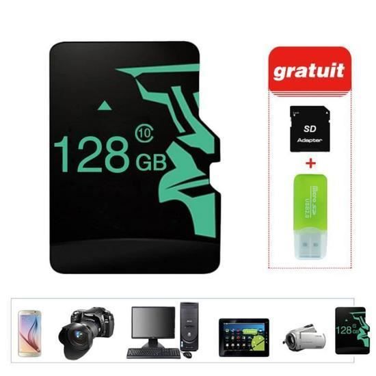 LULUA Micro SD Card 128GB Class 10 - VEHOOT V18 - Black