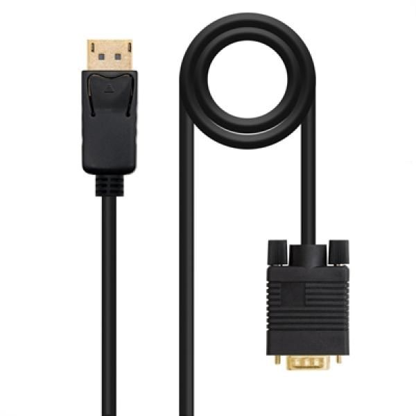 NanoCable 10.15.4401 Video Cable and Adapter, 1m DisplayPort to VGA (D-Sub) Black