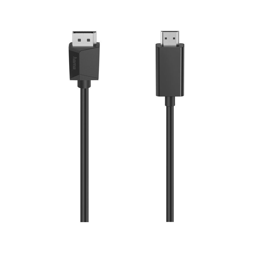 Hama DisplayPort to HDMI Cable, 4K Ultra HD, 5m