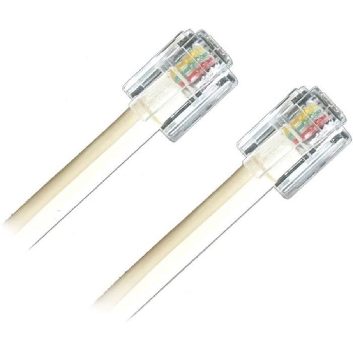 ADNAuto ADSL Cable RJ11 (10m, White)