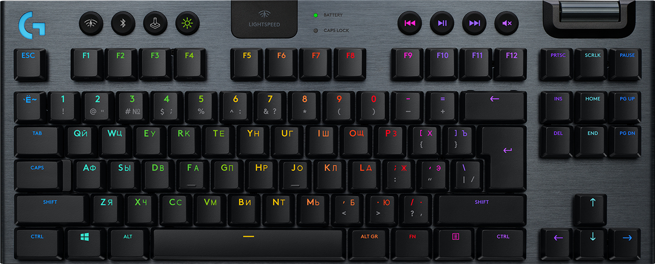 Logitech G915 TKL Wireless Gaming Keyboard + Bluetooth AZERTY Dutch Carbon