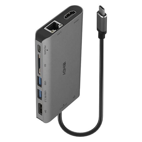 Dock portátil Lindy USB 3.2 Tipo C