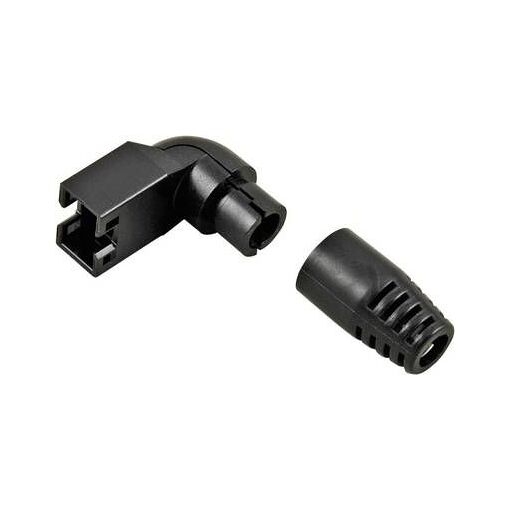 Protector de cable flexible Hirose contra pliegues, 8P8C Negro (1 unidad)