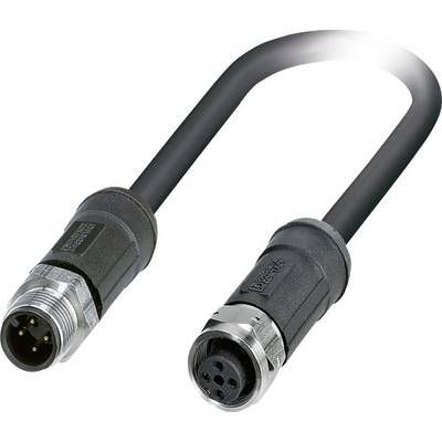 Phoenix Contact M12 Shielded Cable for Sensors/Actuators, 4-Pole, 1 Piece