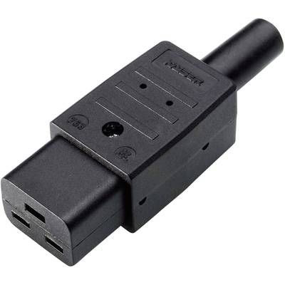 Kaiser 763/sw/C Network Connector for Refrigeration Appliances, 2+PE 16A, Black, 1 Piece(s)