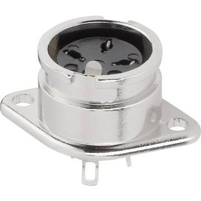 Embase DIN femelle BKL Electronic 0202015, contacts droits, argent, 1 pièce