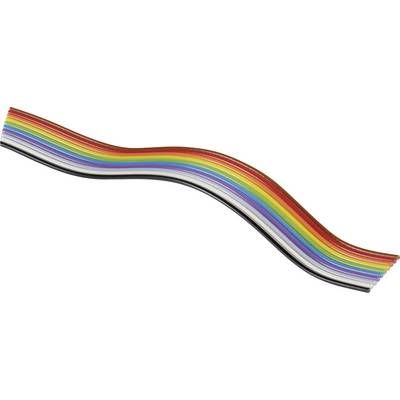 BKL Electronic Multicolored Cable 10120162, 1.27mm Pitch, 34 x 0.08mm²