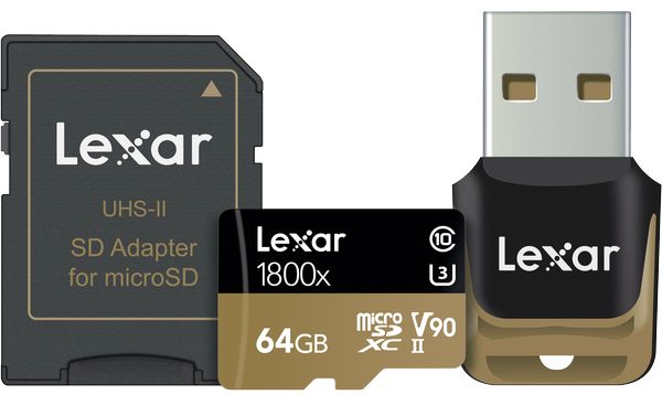 Tarjeta de memoria Lexar Media 1120045 (64GB, SDXC, C10, U3, V90)