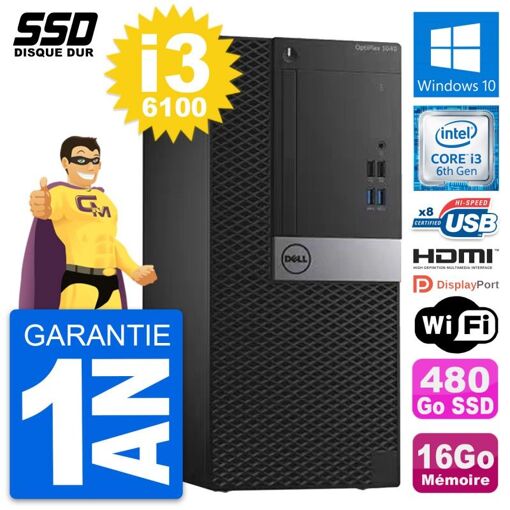 Ordinateur de bureau Dell OptiPlex 3040