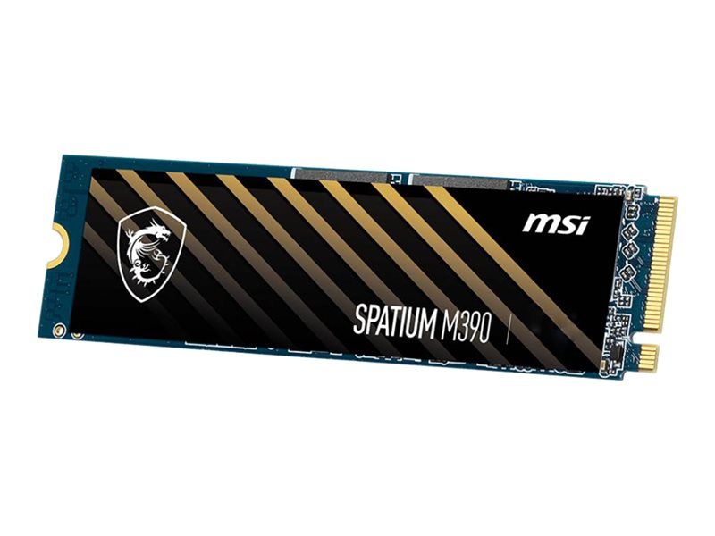 MSI SPATIUM M390 - 500GB SSD - Encrypted - Internal - M.2 2280 - PCIe 3.0 x4 (NVMe) - AES 256-bit