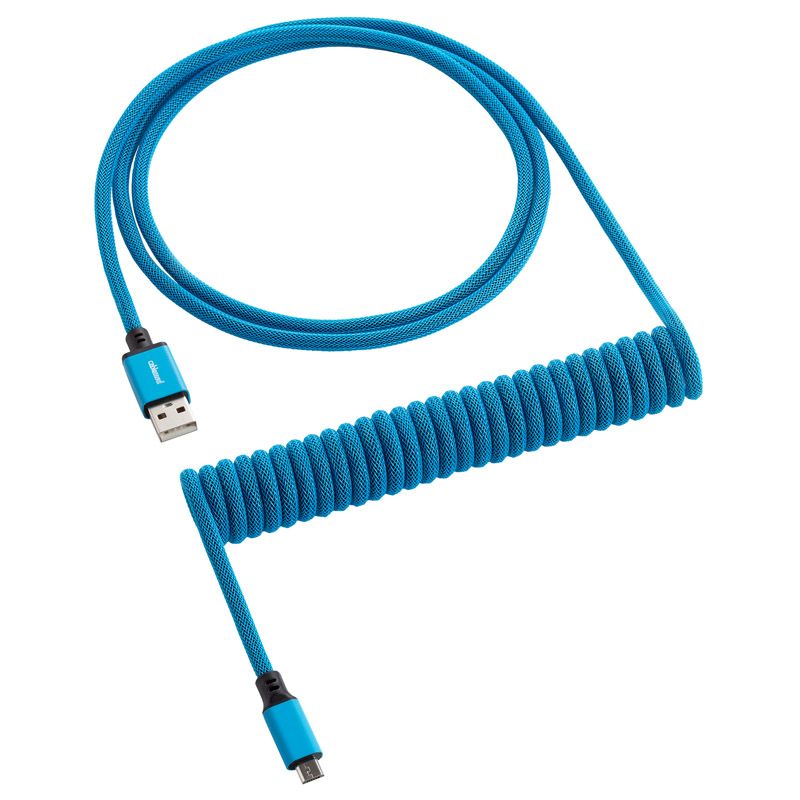 CableMod Classic Coiled Keyboard Cable (Micro USB to USB-A, 150cm, Spectrum Blue)