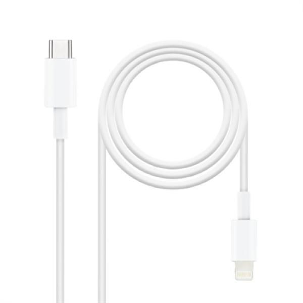 Nano Cable Lightning USB-C Cable 0.5m - White