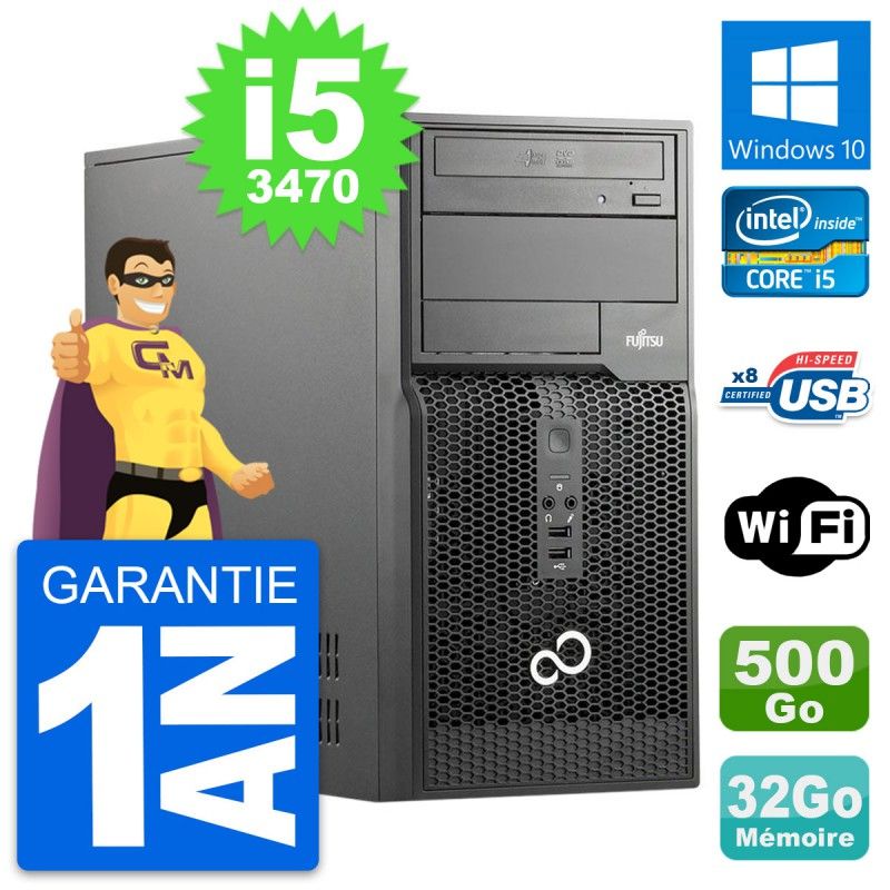 Fujitsu Esprimo P510 Core i5 Laptop - 32GB RAM, 500GB HDD, Windows 10