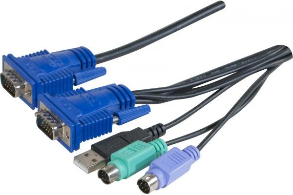 Dexlan Evolutive KVM Combo Cable - 6ft