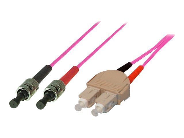 Exertis Connect Multi-Mode Fiber Optic Cable, 2m, OM4 Violet