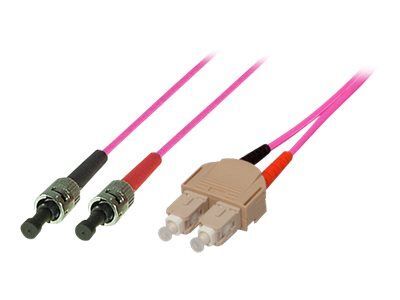 Cable óptico multimodo Exertis Connect - 5 m, OM4, 50/125 micrones, dúplex