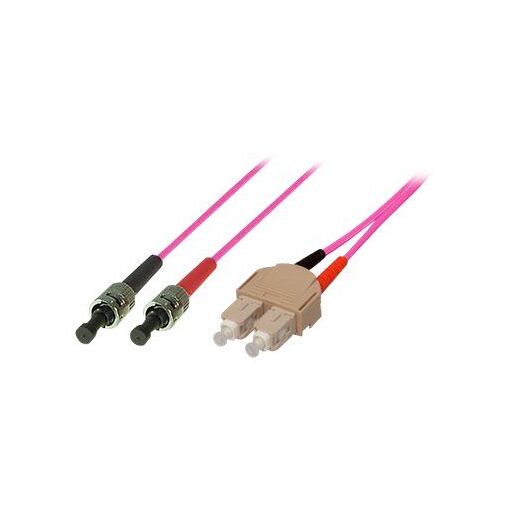 Cable óptico multimodo Exertis Connect - 5 m, OM4, 50/125 micrones, dúplex