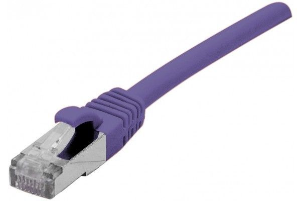 CUC CAT 6a Twisted Pair Cable - 1m, Shielded, Purple