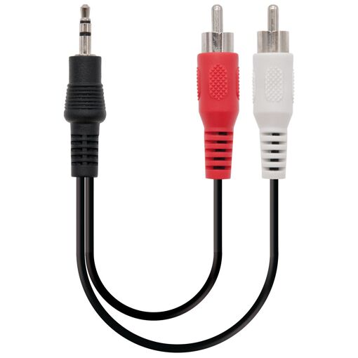 Câble audio NanoCable de 3 m, 3,5 mm vers 2 x RCA Masculin